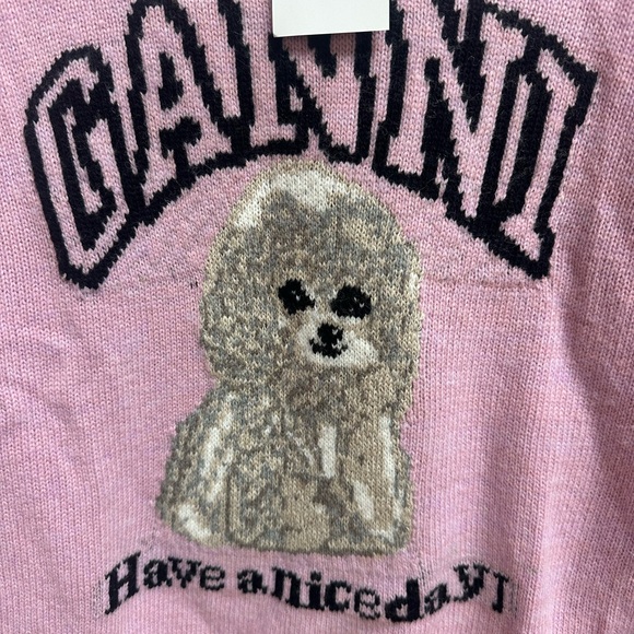 NWT Ganni Sweater Have a Nice Day - Picture 5 of 7
